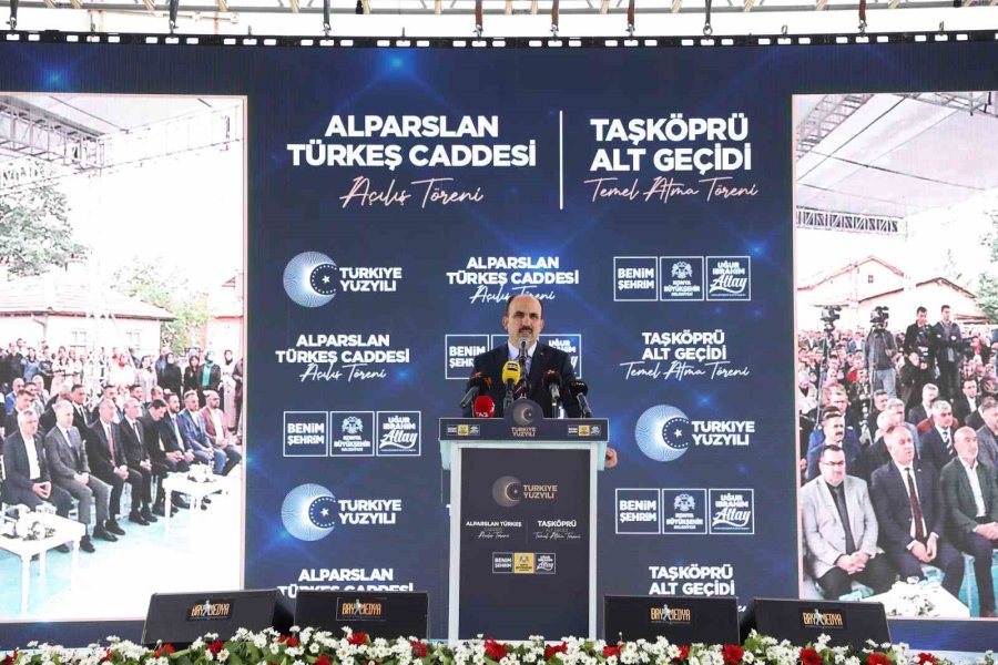 Alparslan Türkeş Caddesi Açıldı, Taşköprü Alt Geçidi’nin Temeli Atıldı