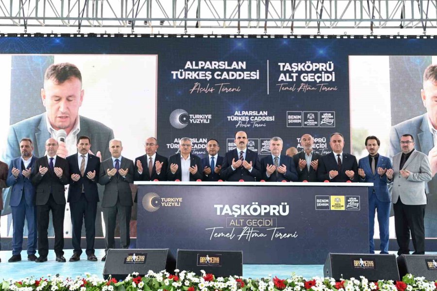 Alparslan Türkeş Caddesi Açıldı, Taşköprü Alt Geçidi’nin Temeli Atıldı