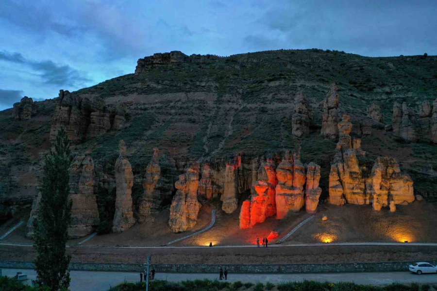 Meram Dere’nin Peri Bacaları Kızlar Kayası Turizme Kazandırılıyor