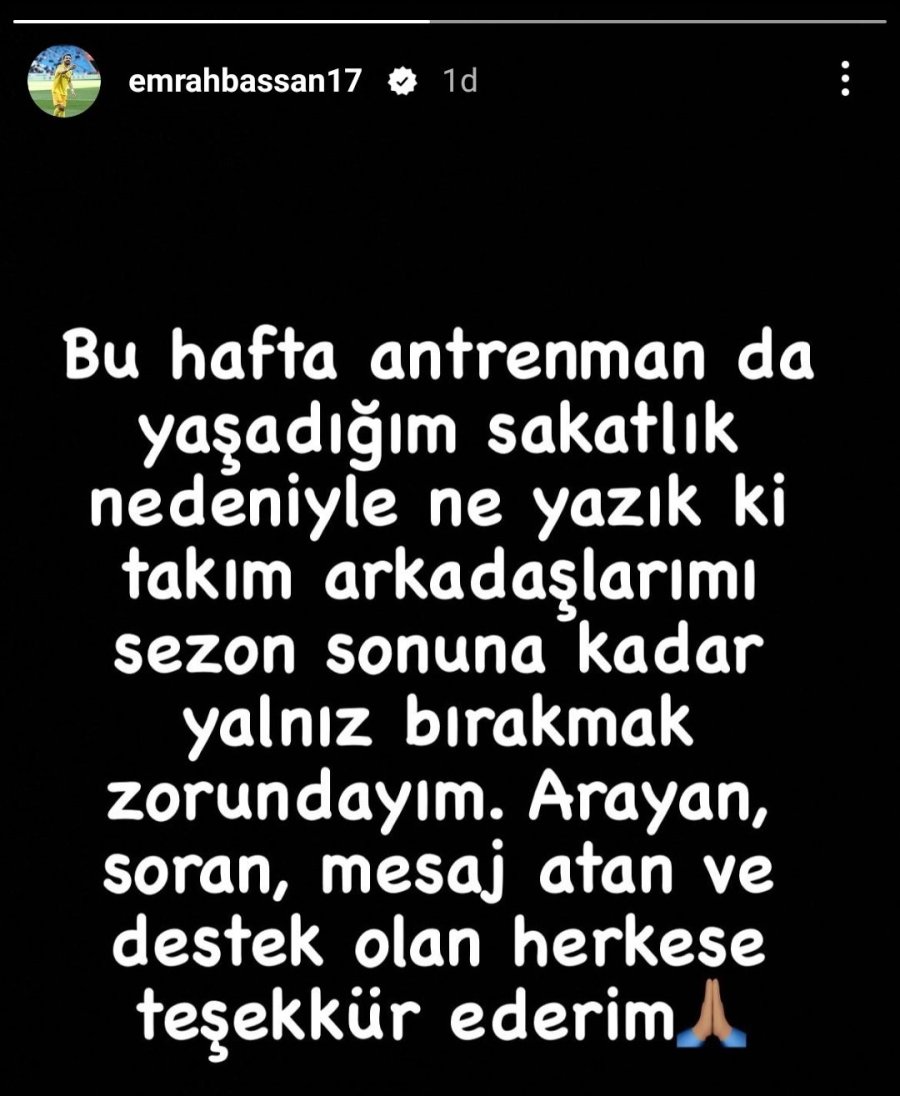 Kayserispor’da Emrah Başsan Şoku