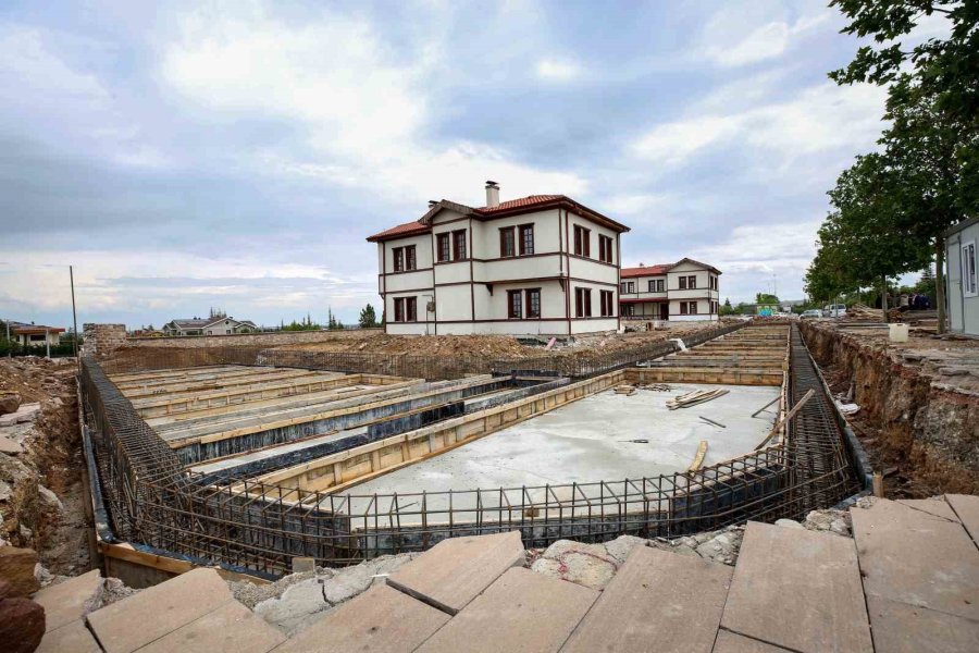 Meram Şehir Ve Yaşam Kültürü Müzesi Hızla Yükseliyor