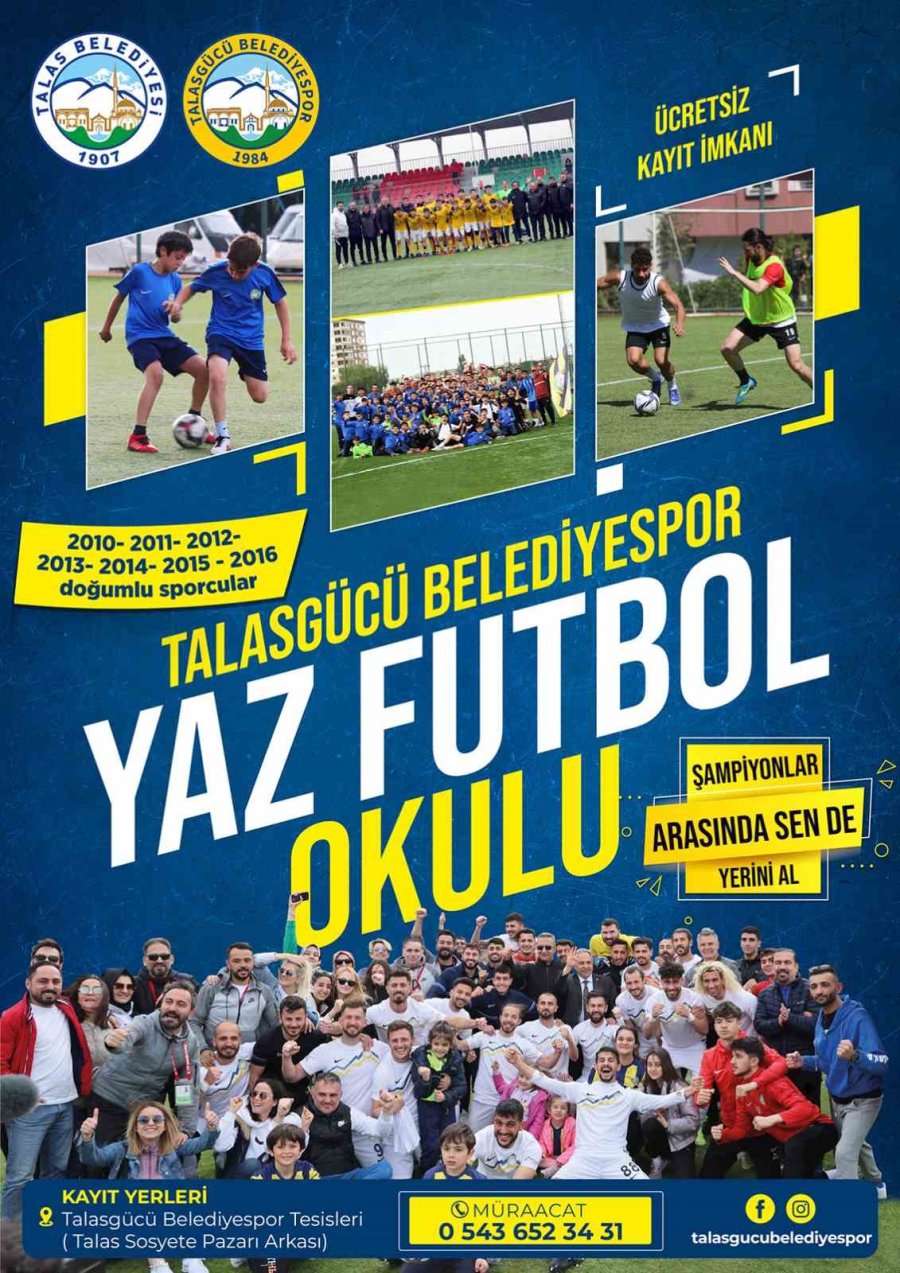Talas Sporcu Fabrikasına Kayıtlar Başladı