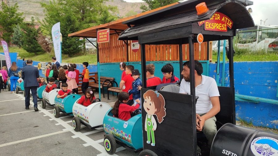 Sıfır Atık Treni İle Çocuklar Melikgazi’de Hem Eğleniyor Hem Öğreniyor