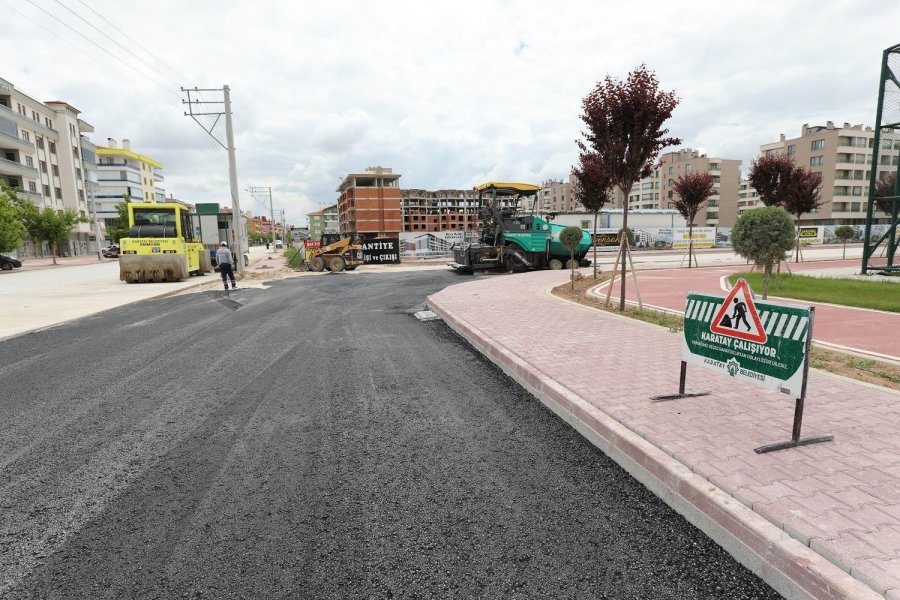 Karatay Belediyesi Yol Ve Asfalt Çalışmalarını Sürdürüyor