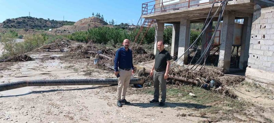 Mersin Mut’ta Yağışlardan Etkilenen Alanlarda Hasar Tespiti