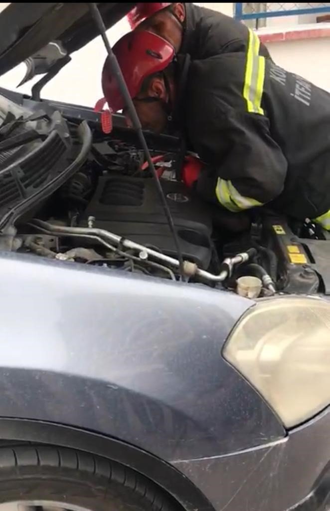 Konya’da Otomobilden 1,5 Metrelik Yılan Çıktı