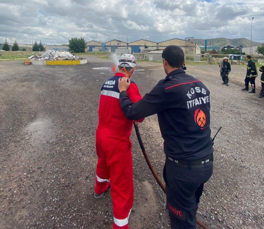 Kayseri Osb İtfaiyesi Anda Ekibine Eğitim Verdi