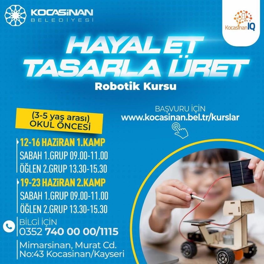 Kocasinan Belediyesi’nden Öğrenciler İçin Dolu Dolu Yaz Programı