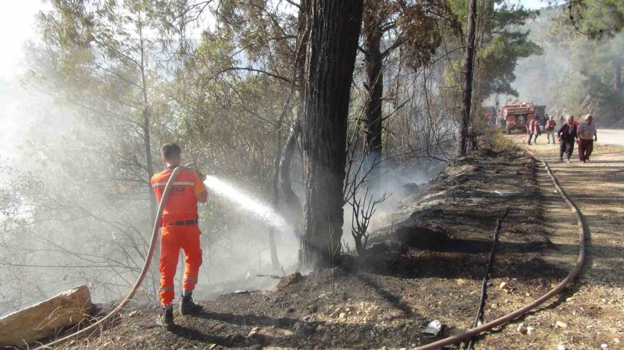 Mersin’de Bahçe Yangını Ormana Sıçramadan Söndürüldü
