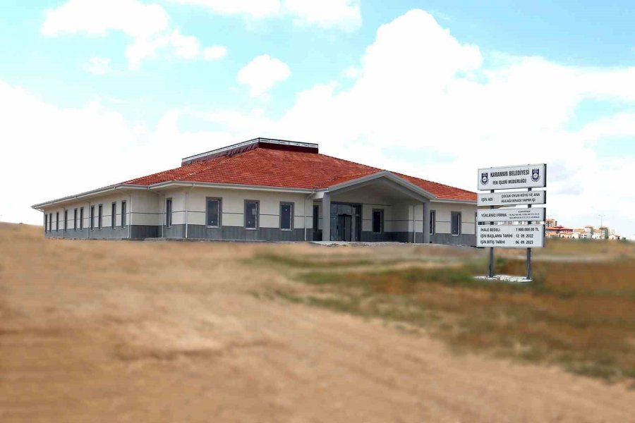 Belediyenin Çocuk Oyun Köyü Projesinde Ana Kucağı Kısmı Tamamlandı