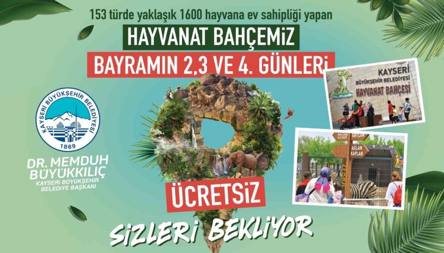 Hayvanat Bahçesi Kurban Bayramı’nda Ücretsiz