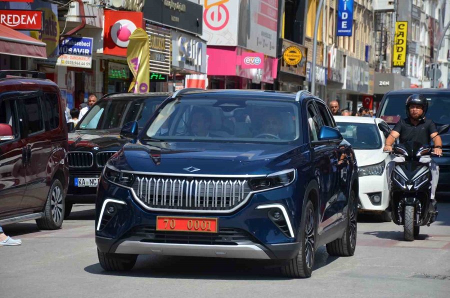 Karaman Valiliği Togg’unu Teslim Aldı