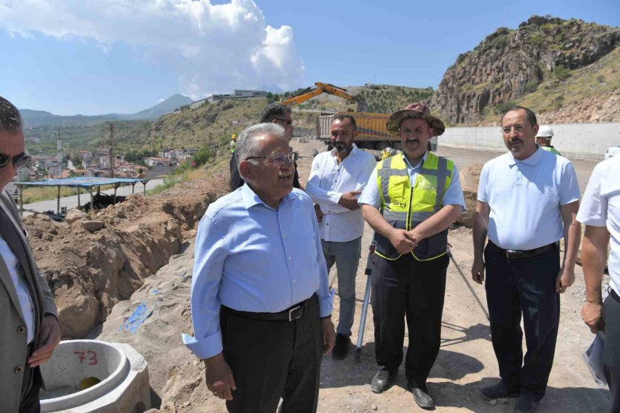 Başkan Büyükkılıç, Osb’yi Talas Bulvarı’na Bağlayacak Ana Arteri İnceledi