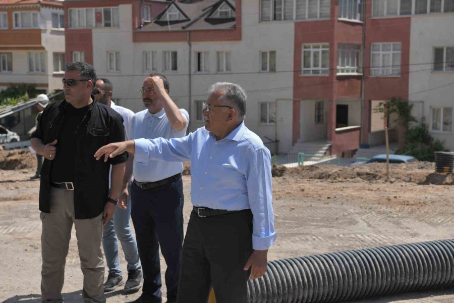 Başkan Büyükkılıç, Osb’yi Talas Bulvarı’na Bağlayacak Ana Arteri İnceledi