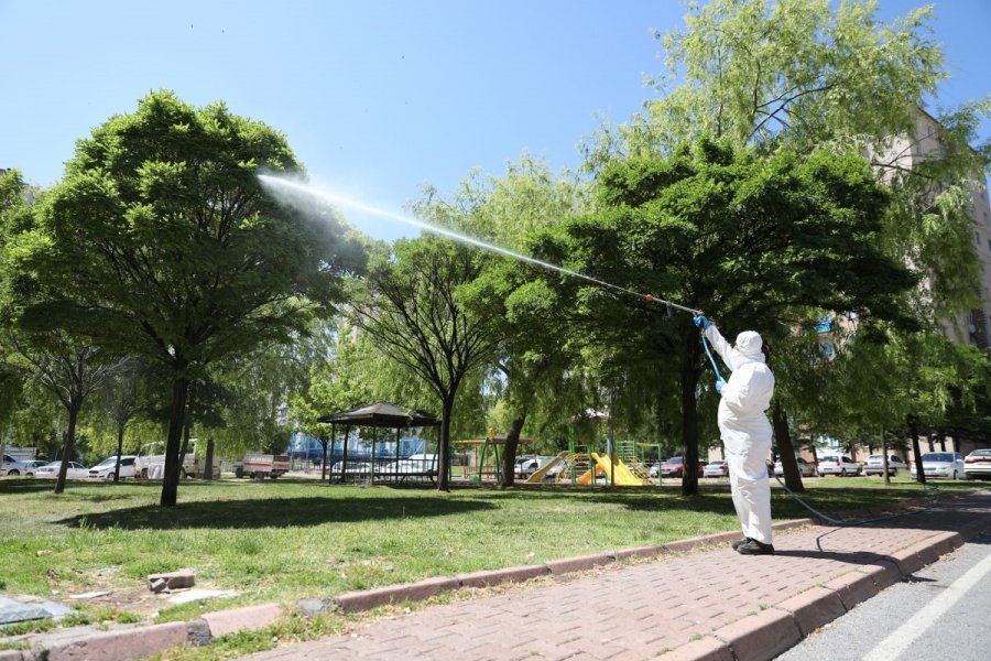 Melikgazi Her Mahallede 7 Gün İlaçlama Yapıyor