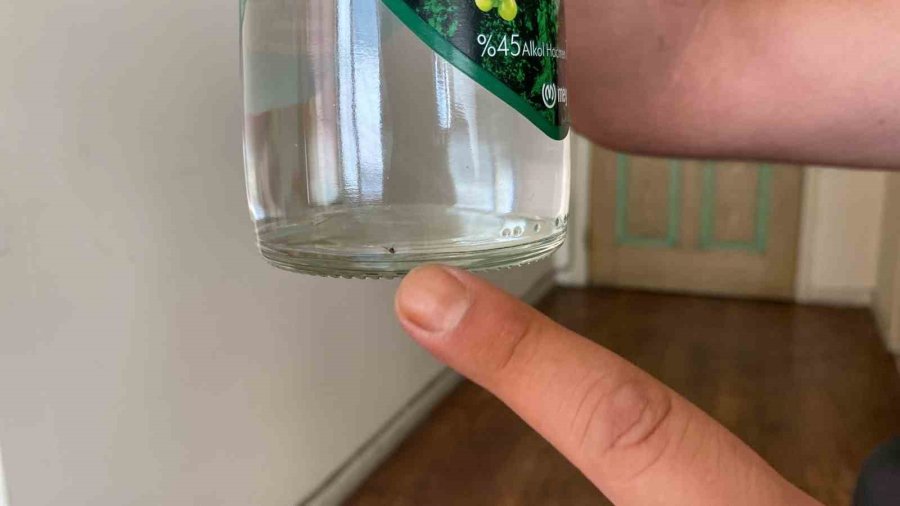 Kapalı İçki Şişesinin İçinde Şok Eden Görüntü