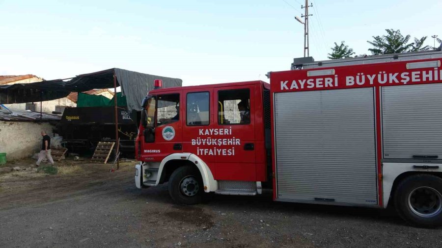 Temizlemek İçin Girdiği Plastik Su Tankında Mahsur Kaldı