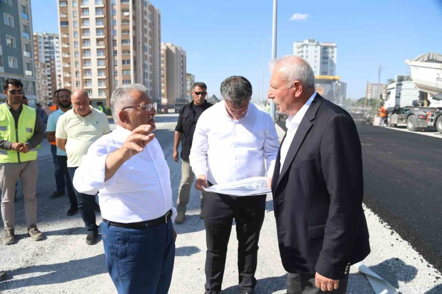 Başkan Büyükkılıç, Asfalt Yapımına Başlanan 60 Milyon Tl’lik Yolda İncelemelerde Bulundu