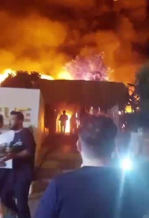 Antalya’da Korkutan Kafe Yangını