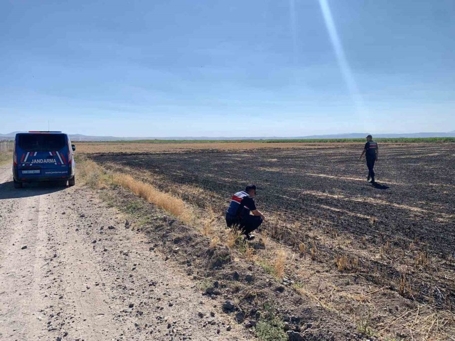 Anız Yakan Çiftçiye Jandarma Baskını