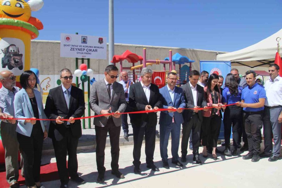 Bünyan’da Kapalı Kadın Cezaevi İçerisinde Eğitim Gören Çocuklar İçin Oyun Parkı Açıldı