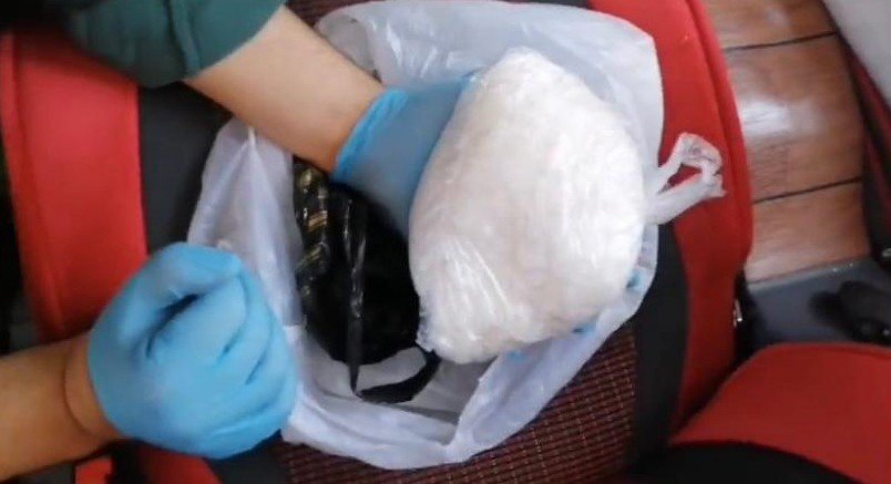 Uyuşturucu Taciri Yolcu Otobüsünde Yakalandı