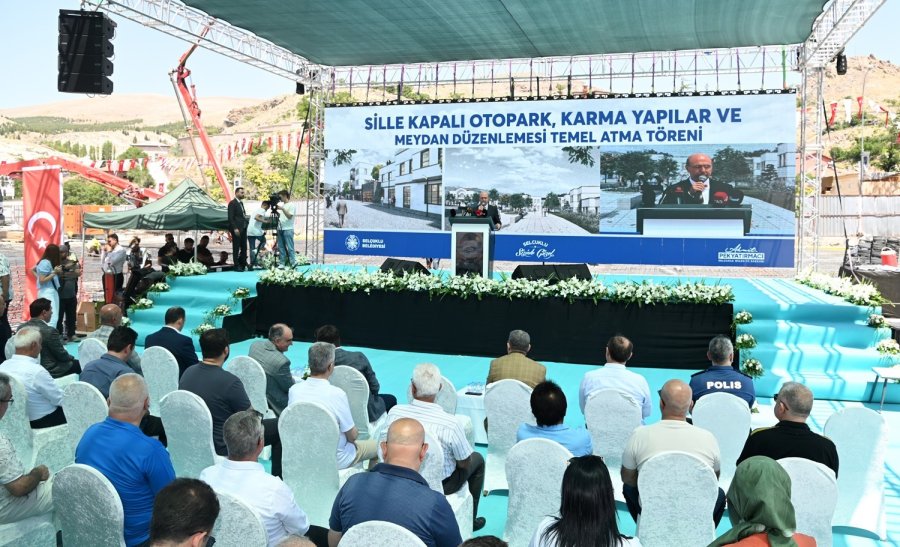 Sille’dekapalı Otopark, Karma Yapılar Ve Meydan Düzenlemesi Projesinin Temeli Atıldı