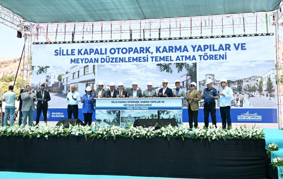Sille’dekapalı Otopark, Karma Yapılar Ve Meydan Düzenlemesi Projesinin Temeli Atıldı