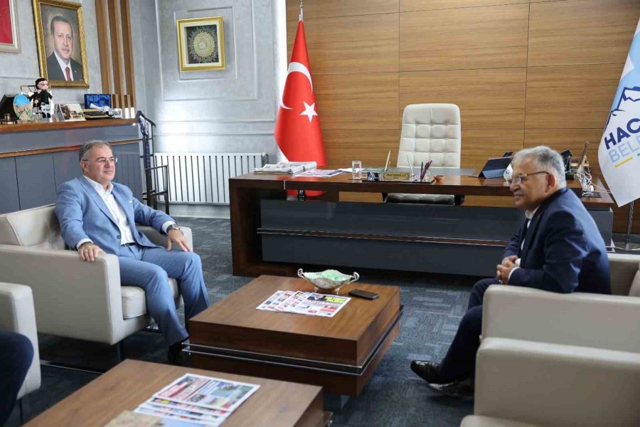 Başkan Büyükkılıç’tan Hacılar Belediye Başkanı Özdoğan’a Ziyaret