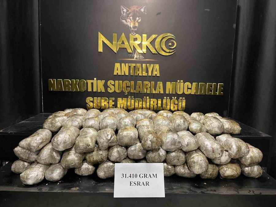 Antalya’da Araç Lastiğine Gizlenmiş ‘emanet’ Uyuşturucu Operasyonu