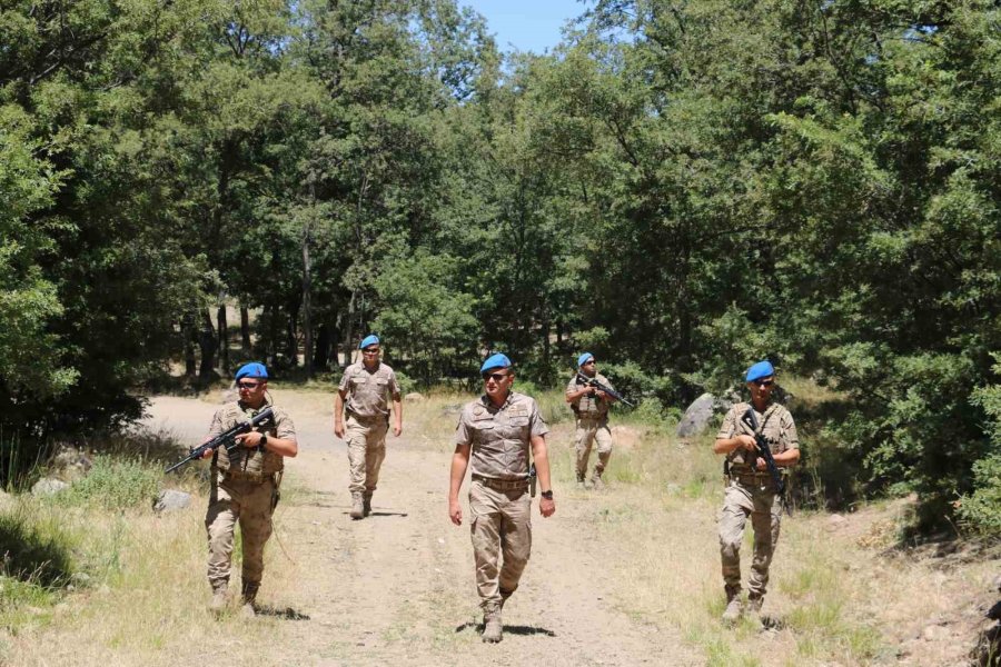 Komandolar Havadan Ve Karadan Yangına Karşı Teyakkuzda