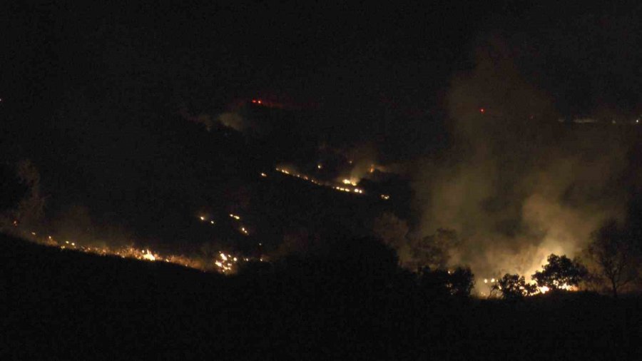 Dağlık Alanda Çıkan Yangında 200 Dönümlük Arazi Kül Oldu