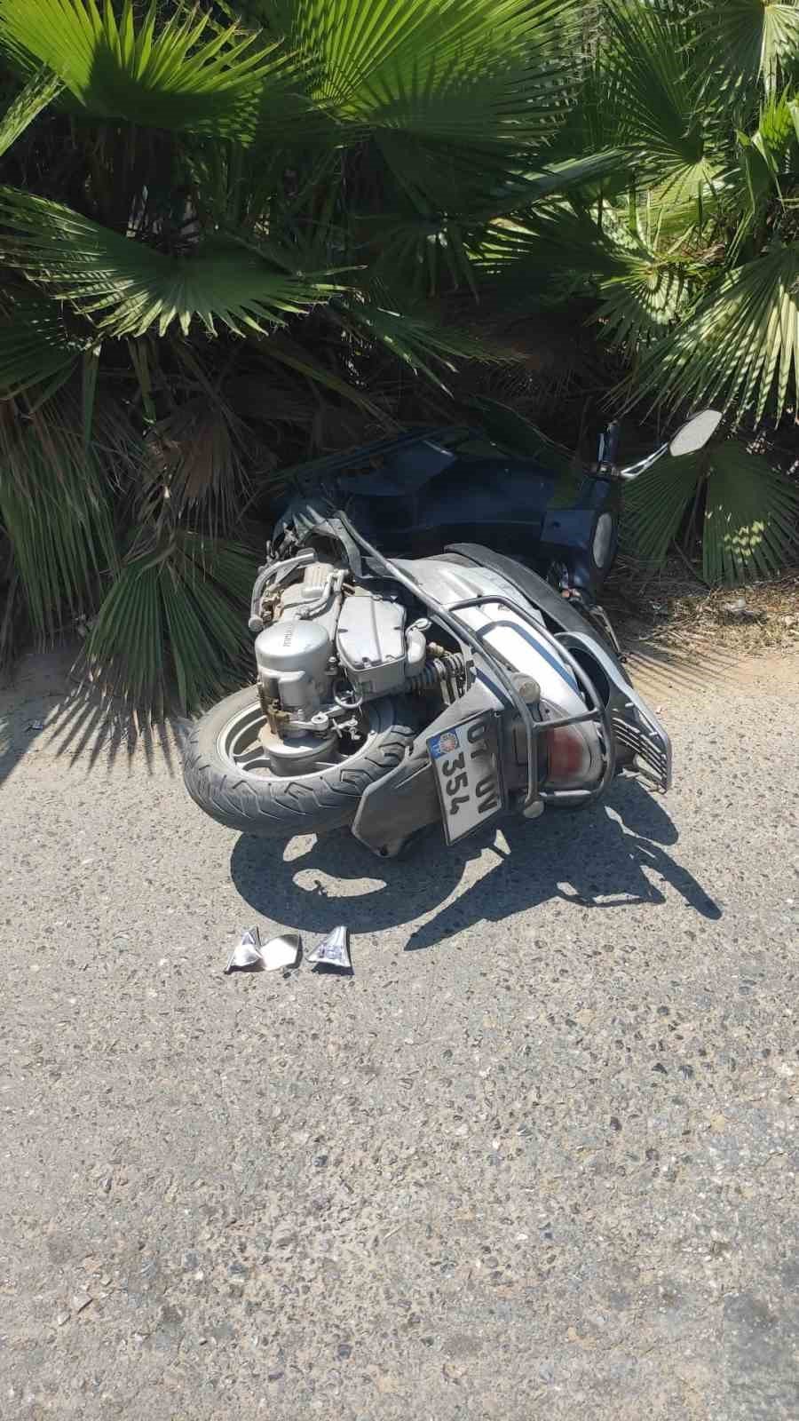 Sigortasız Motosikletle Kaza Yapan Ehliyetsiz Sürücü Yaralandı