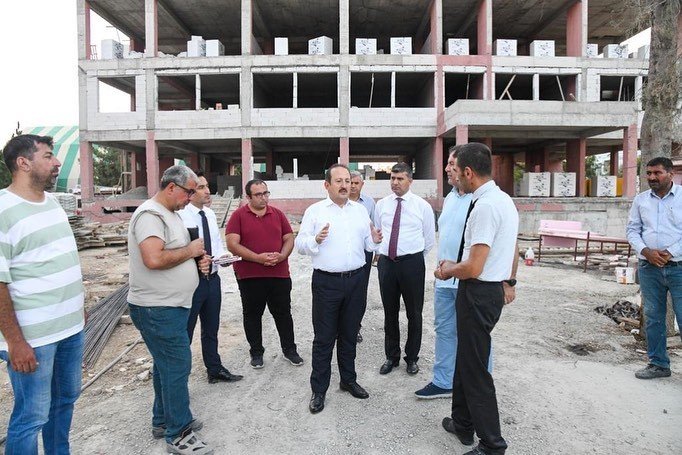 Vali Pehlivan Okul İnşaatlarını İnceledi