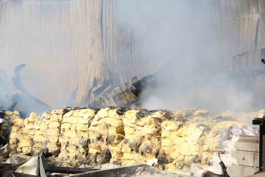 Mısır Gevreği Fabrikası Yangında Küle Döndü