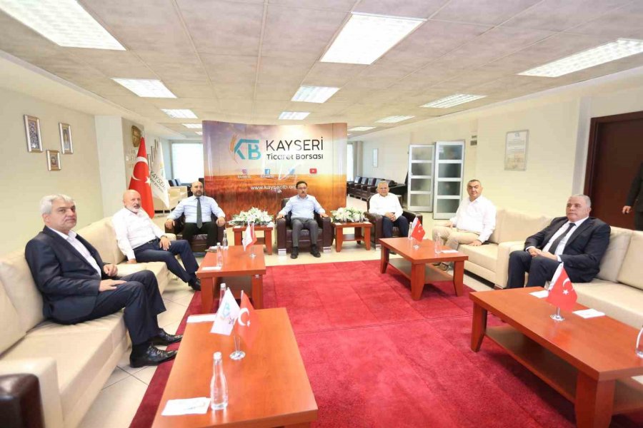 Vali Çiçek Ve Başkan Büyükkılıç’tan Ktb’ye Hem Ziyaret Hem Toplantı