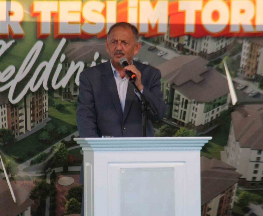 Bakan Özhaseki: "1 Ve 2. Derecede Deprem Bölgesinde Bulunan Bölgelerimizin Oranı Yüzde 66, Yaşayan İnsan Nüfusu İse Yüzde 71"