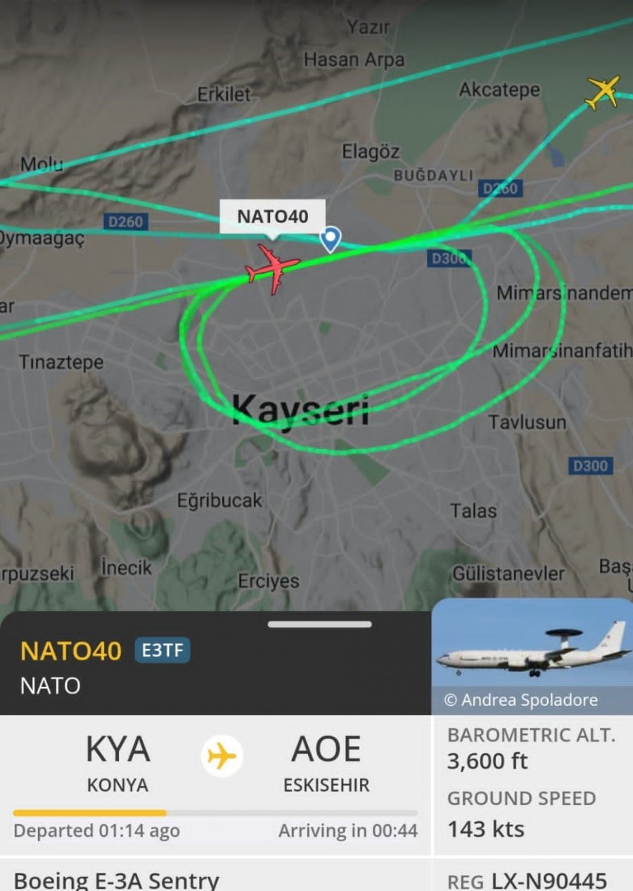 Nato Uçağı Kayseri’de Pisti Pas Geçti