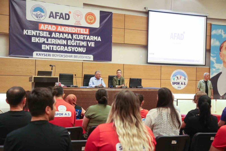 Büyükkılıç, Afad Akrediteli Kentsel Arama Kurtarma Ekiplerinin Eğitimi Ve Entegrasyonu Seminerine Katıldı