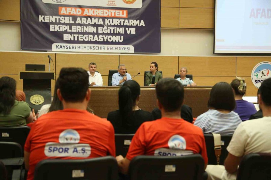 Büyükkılıç, Afad Akrediteli Kentsel Arama Kurtarma Ekiplerinin Eğitimi Ve Entegrasyonu Seminerine Katıldı