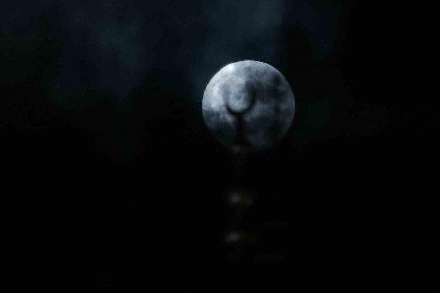 Antalya’da ‘süper Mavi Ay’ Manzaraları