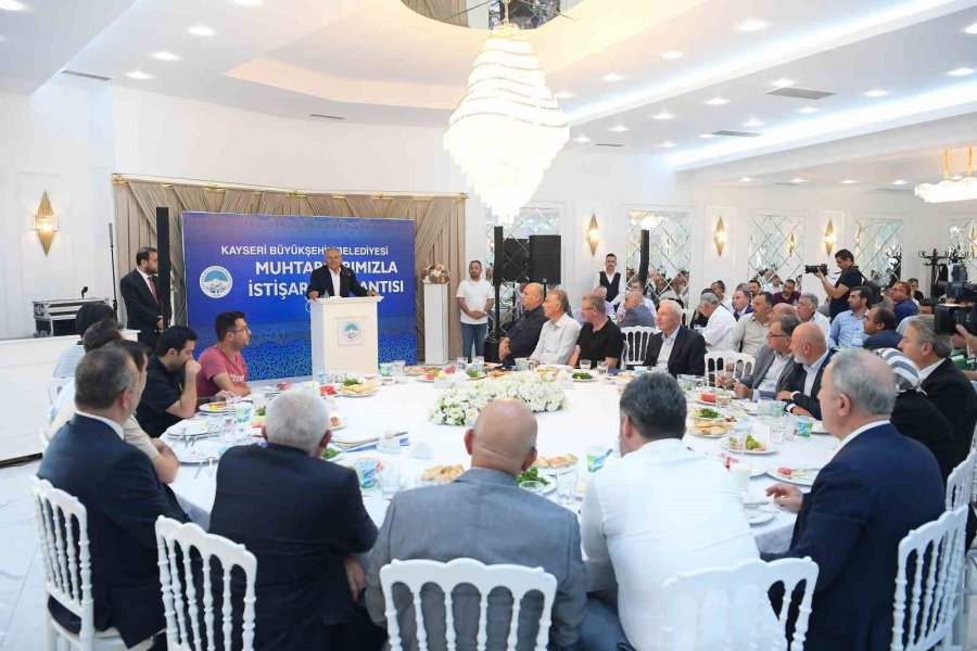 Akar, Çiçek Ve Büyükkılıç, 5 İlçenin Muhtarlarıyla Buluştu