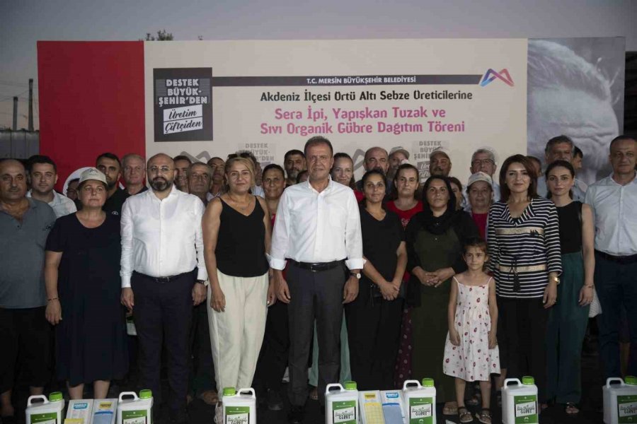 Mersin Büyükşehir Belediyesinin Üreticiye Desteği Sürüyor