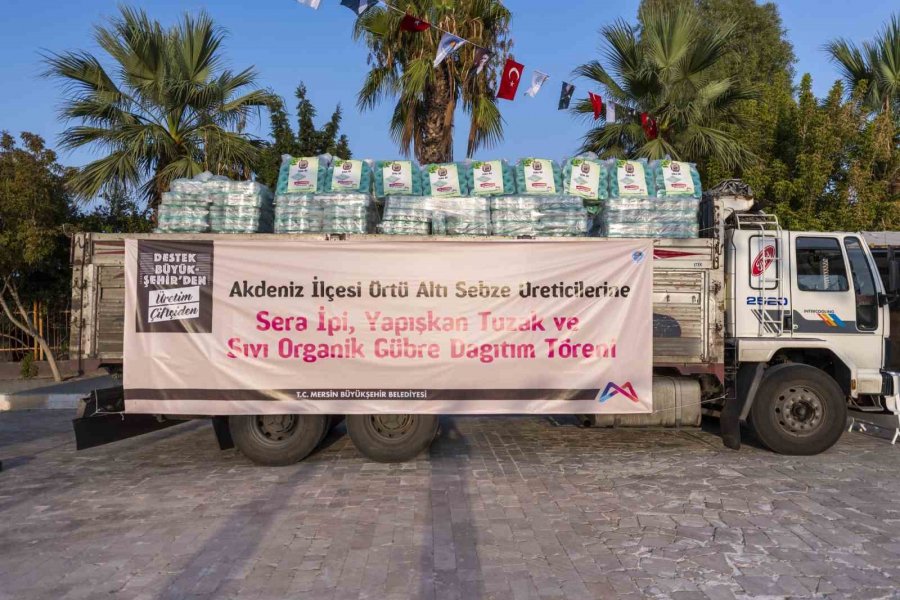 Mersin Büyükşehir Belediyesinin Üreticiye Desteği Sürüyor