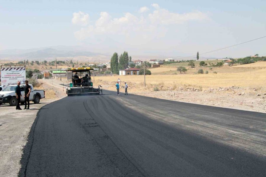 Kamber’de Dikkat Çeken Asfalt Çalışması