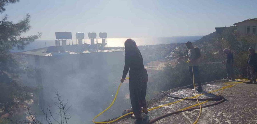 Otluk Alanda Çıkan Yangın, Çam Ağacının Kozalağından Lüks Villalara Sıçradı