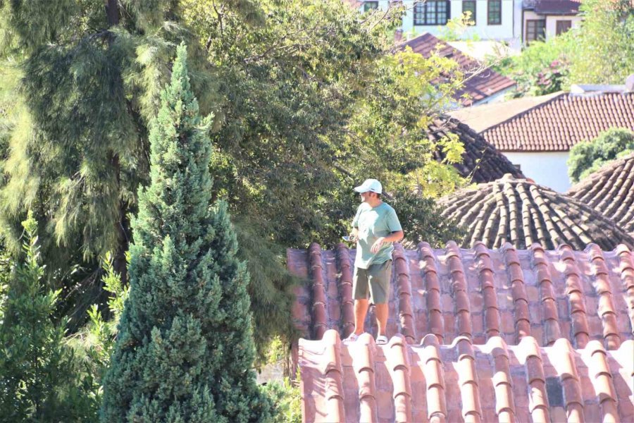 Fotoğraf Çekmek İçin Yasak Dinlemeden Tarihi Yapının Çatısına Çıktı, Hem Şaşırttı Hem Güldürdü