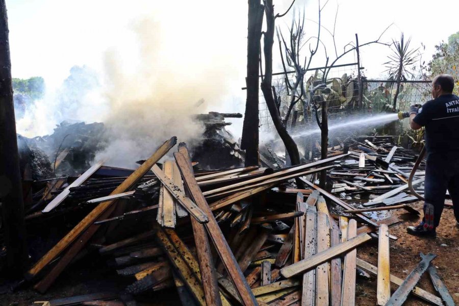 Otların Tutuşmasıyla Başlayan Yangın, Evlere Yönelince Büyük Korku Yaşandı