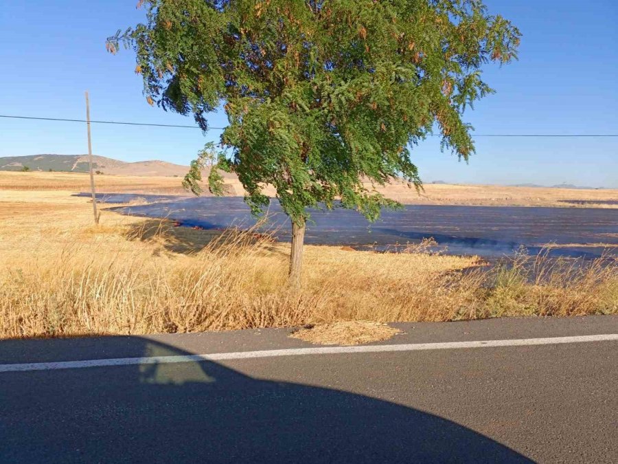 Beyşehir Ve Hüyük’te Çıkan Anız Yangınları Tedirgin Ediyor