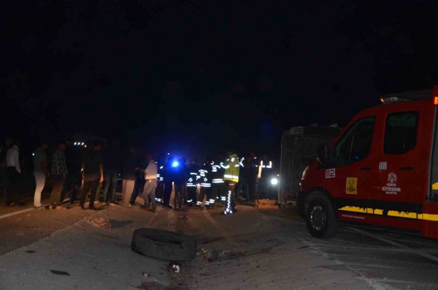 Konya’da İki Tır Çarpıştı: 1 Ölü, 1 Yaralı